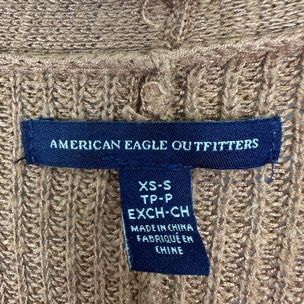 American Eagle Drop Shoulder Button Down Sweater … - image 7